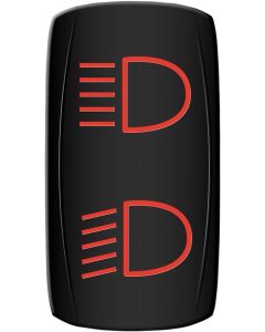 MUD Hi/LO Light Red Rocker Switch ATV UTV