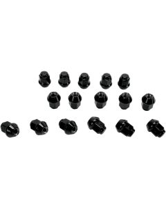 PACK OF 16 ITP LUG NUTS BLACK 10MM 10x1.25 TAPER BLUG11BX