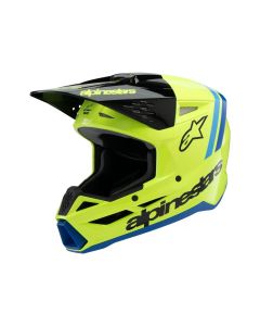 ALPINESTARS Youth SM3 Radium Yellow/Black/Blue MX Helmet