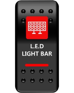 MUD On/Off Red Lightbar Rocker Switch ATV UTV