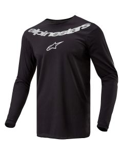 Alpinestars Fluid Graphite Motorcycle Jersey Black White