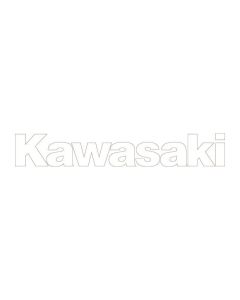 Kawasaki Side Logo White Decal Sticker