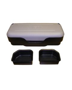 ATV Quad Universal Front Cargo Box Luggage Trunk Grey/Black