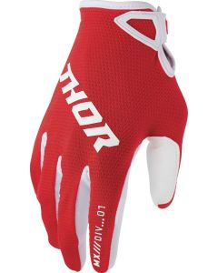 THOR Youth Ridemode Static Gloves Red