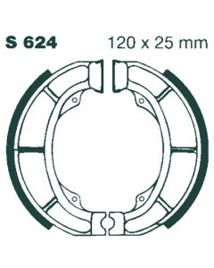 S624 EBC Quad Brake Shoes
