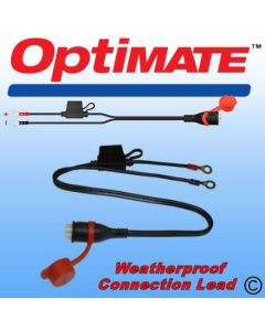 TM OptiMate Weatherproof Waterproof 12V Fused Permanent Lead 