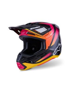 ALPINESTARS SM7 Rise Helmet BLK/YL/PINK 2025 Model