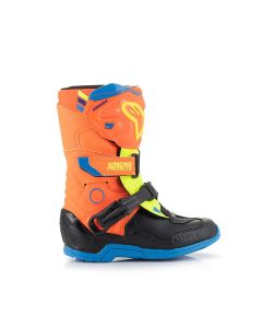 Alpinestars Kids Tech 3s Boots Orange Yellow Blue