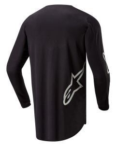 Alpinestars Fluid Graphite Motorcycle Jersey Black White
