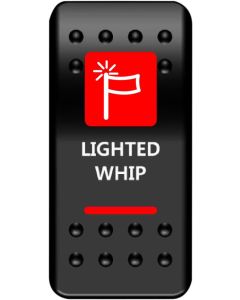 MUD On/Off Red Whip Light Rocker Switch ATV UTV