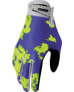 THOR Launchmode Bleach Gloves Yellow/Purple/Black