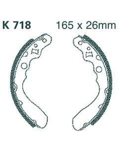 K718 EBC Quad Brake Shoes