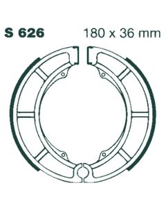 S626 EBC Quad Brake Shoes