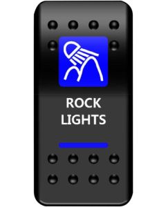 MUD On/Off Blue Rock Light Rocker Switch ATV UTV