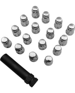 Moose Utility Lug Nut 12x1.25 Splined Chrome 16pk Quad Parts