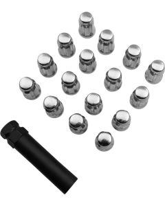 Moose Utility Lug Nut 12x1.50 Splined 16pk Chrome Quad Parts