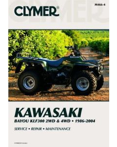 Kawasaki Bayou KLF300 2WD & 4WD 86-04 Clymer Workshop Manual