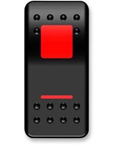 MUD On/Off Red Rocker Switch ATV UTV
