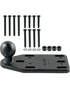 Ram Mounts Motorcycle Brake/Clutch Reservoir Diamond Cover Base w/Centered 1 in. Ball - RAM-B-346