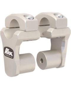 ROX PIVOTING HANDLEBAR RISER FOR 28,6 mm (11/8") HANDLEBARS 51mm RISE CLEAR ANIDIZED