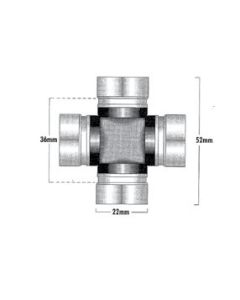 Kawasaki Mule 2510 3010 4010 Diesel 4x4 PropShaft Universal Joint Repair Kit