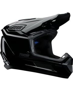 THOR Fleet Blackout Gloss MX Helmet Black