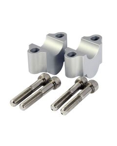 Aluminium CNC Handlebar Riser Clamps for 22mm Bars Quad Motorcycle