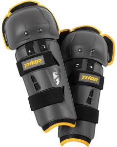 THOR Youth Sector GP Knee Guards Gray/Yellow