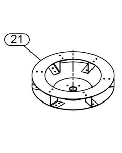 12V Replacement Quad Spreader Disk - Broadcaster FIMCO