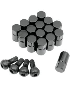 MOOSE LUG NUT 12X1.25 Black Pack Of 16