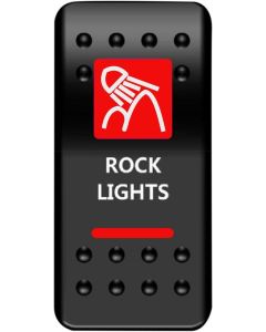 MUD On/Off Red Rock Light Rocker Switch ATV UTV