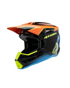 ALPINESTARS Youth S-M3 Fray Black/Orange/Yellow MX Helmet