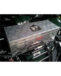 ATV Quad Universal Front Cargo Box Chequered Plate Aluminium Small