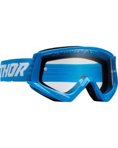 THOR Combat Racer Goggles White/Blue
