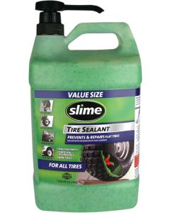 Slime Tubeless Sealant 1 Gallon Seals Punctures Non-Toxic Includes Pump 10206-5