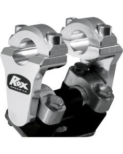 ROX PIVOTING RISERS 51mm RISE NATURAL ALUMINIUM