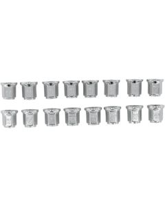 ITP Flat Chrome Lug Nuts M12 x 1.25mm Box Of 16