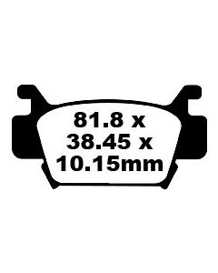 FA410R Sintered EBC Quad Brake Pads