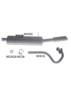 Honda ATC 200 ATC 185 A / B / C / SF Pull Start, Chain Drive Exhaust Muffler / Silencer