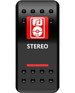 MUD On/Off Red Stereo Rocker Switch ATV UTV