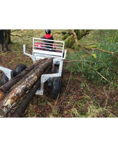 ATV Wood Log Lugger Timber Trailer - Suitable for UTV's Small Tractors etc.