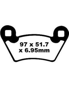 FA354R EBC Quad Brake Pads