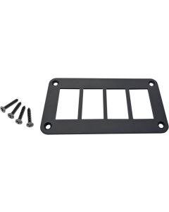 MUD Dash Plate Universal 4 Rocker Switch Black ATV UTV