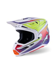 ALPINESTARS SM7 Fuse Helmet WHT/YL/PU 2025 Model