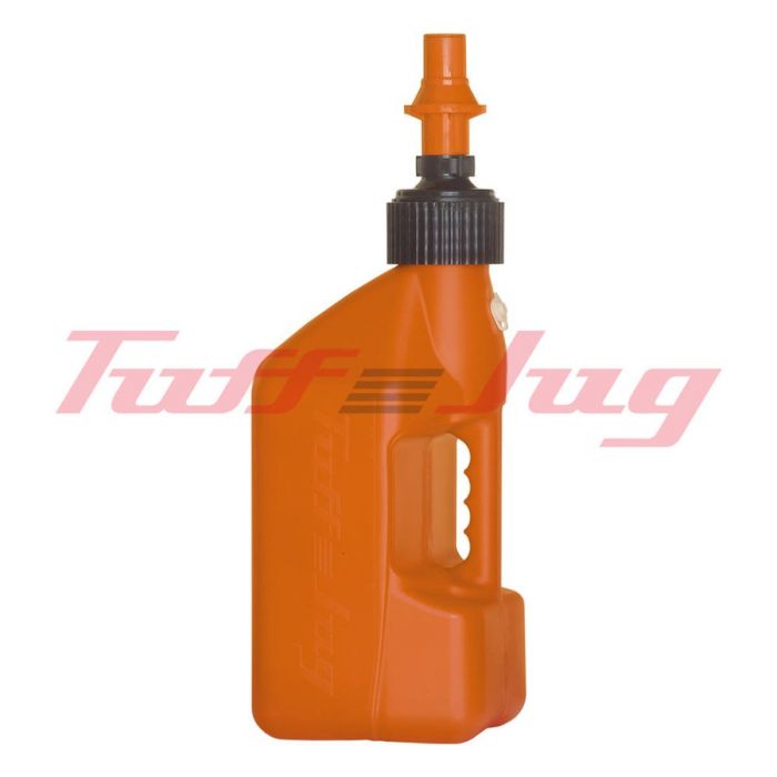 TUFF JUG 10 Litre Orange Fuel Can With Quick Fill Nozzle