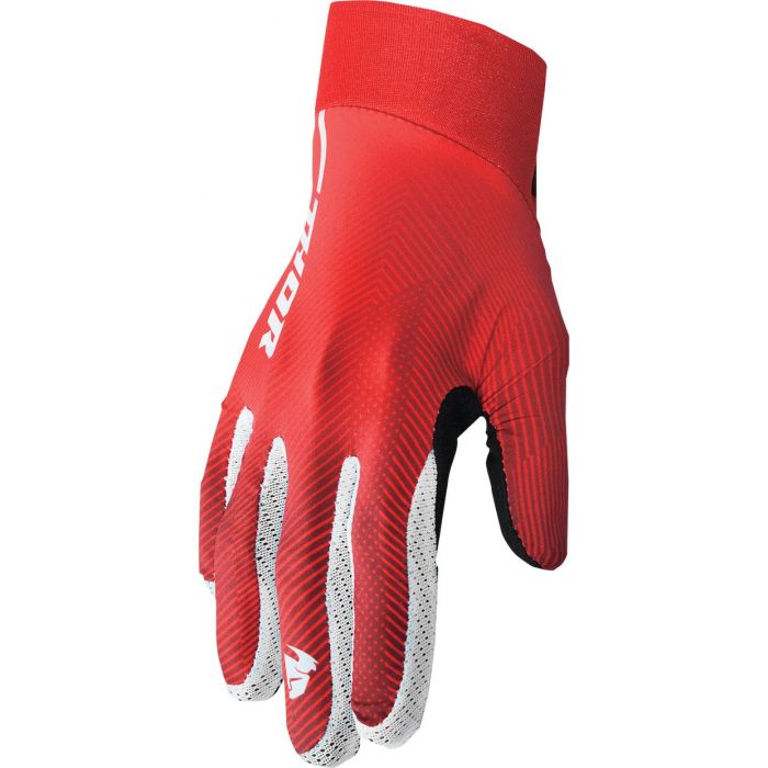 THOR Agile Tech MX Motorcross Gloves White/Red/Black 2023 Model