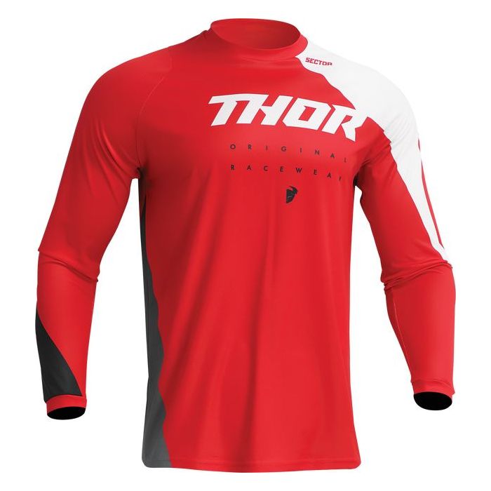 THOR Sector Edge MX Motorcross Jersey Red/White 2023 Model