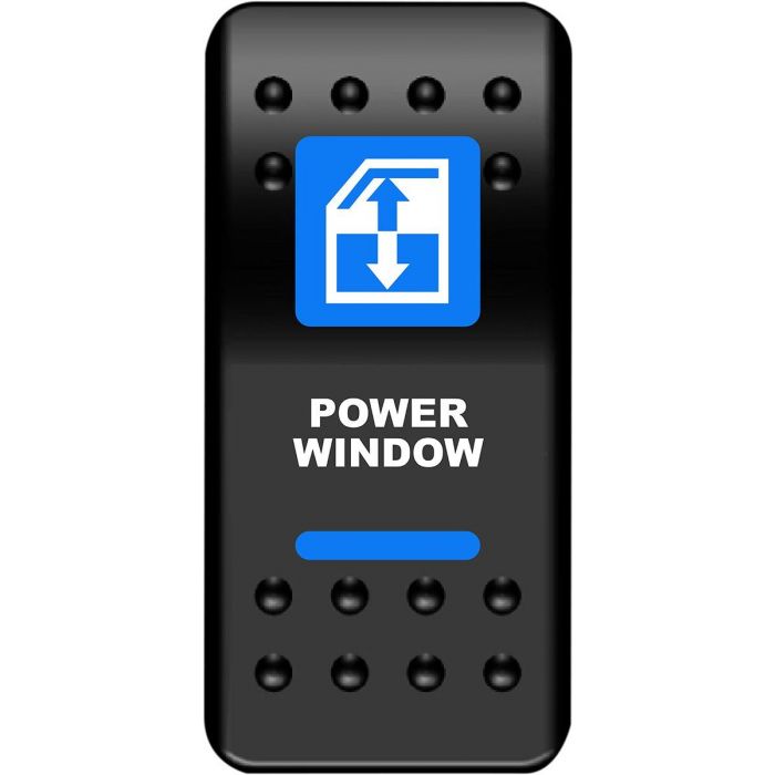 Rocker Switch Electric Window UTV 12v Blue