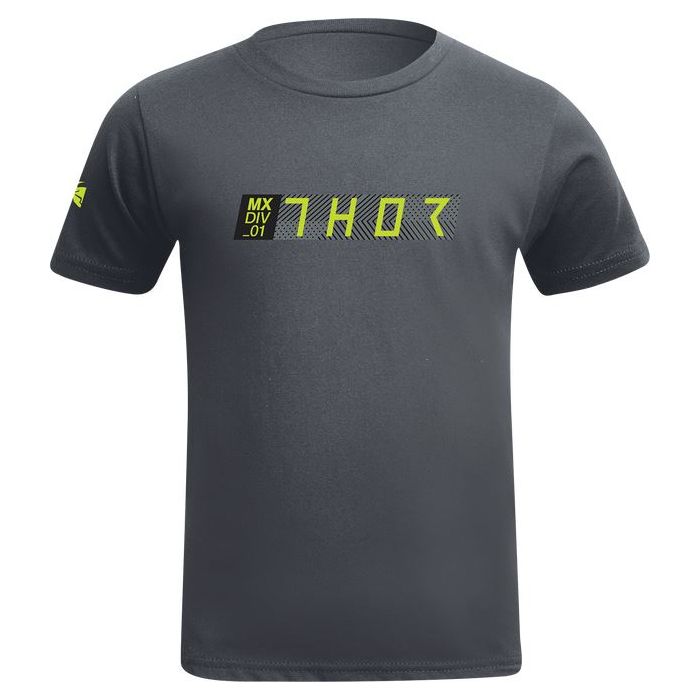 THOR Youth Tech MX Motorcross T-Shirt Charcoal 2023 Model