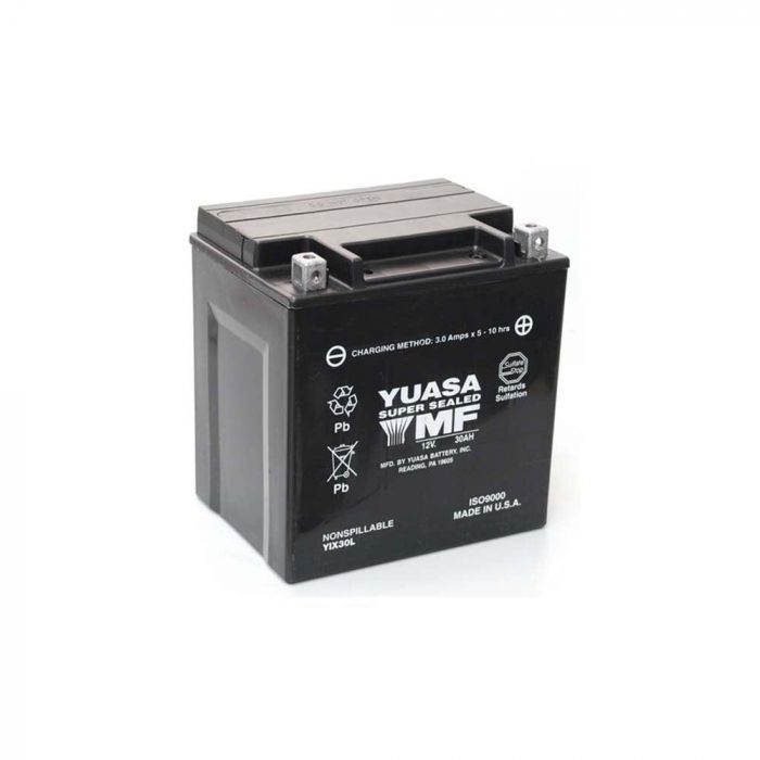 YUASA YIX30L YIX30L-BS Heavy Duty AGM Maintenance Free Battery